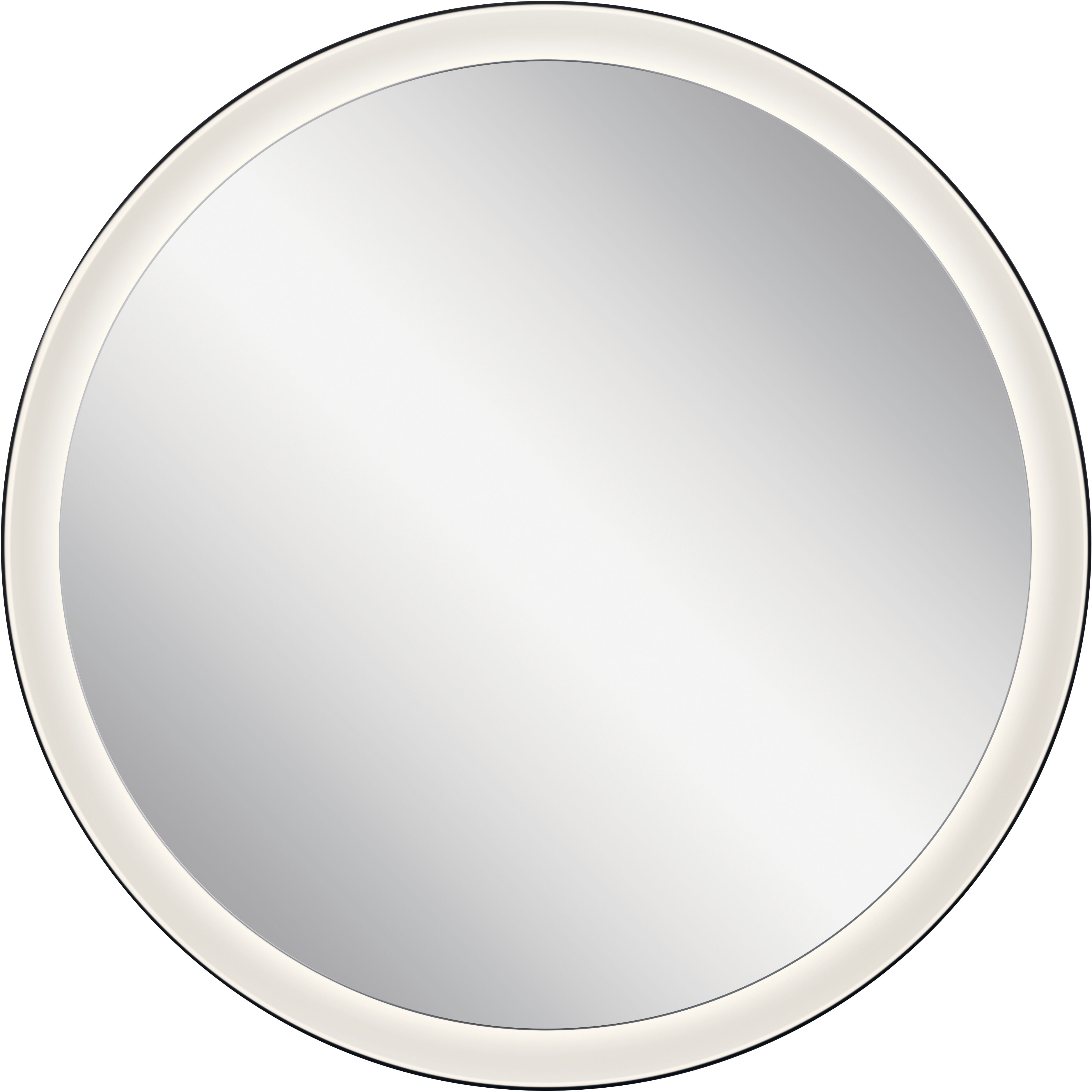 Ryame 31.5 X 31.5 inch Matte Black Wall Mirror