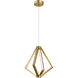 Everest LED 18 inch Champagne Gold Pendant Ceiling Light