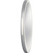 Optice 30 X 30 inch Chrome Wall Mirror, Offset Round