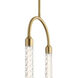 Delsey LED 2 inch Champagne Gold Mini Pendant Ceiling Light 