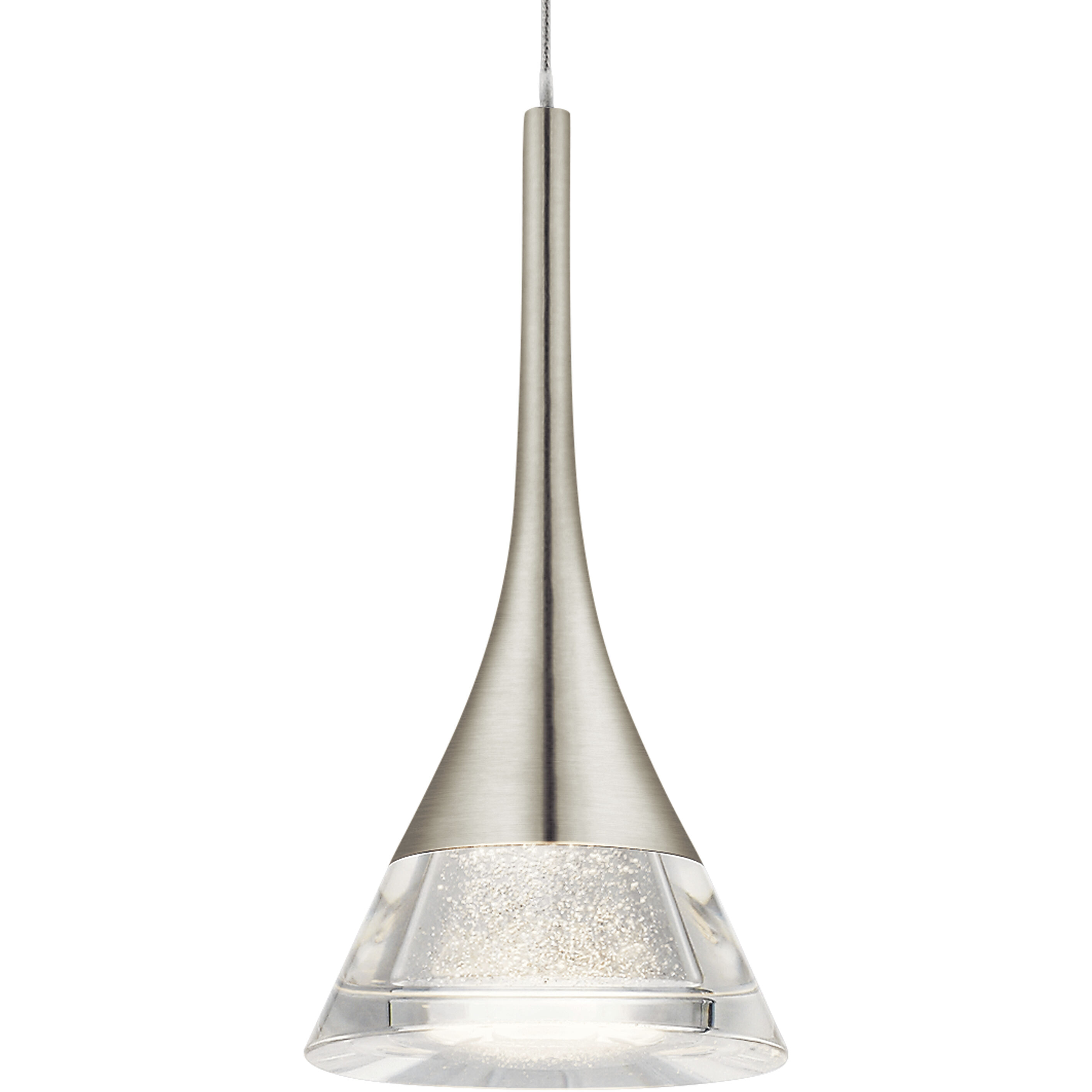 Elan 83790 Kabru LED 4.75 inch Brushed Nickel Mini Pendant