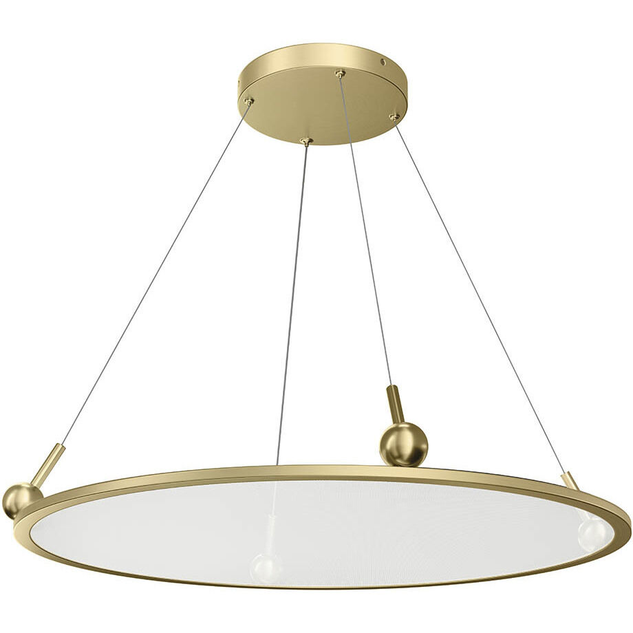 Jovian LED Champagne Gold Chandelier Ceiling Light 1 Tier Large