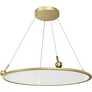Jovian LED Champagne Gold Chandelier Ceiling Light, 1 Tier Large