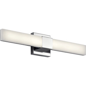 Neltev LED 24 inch Chrome Linear Bath Medium Wall Light, Medium