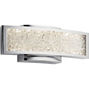 Crushed Ice LED 4.75 inch Chrome ADA Wall Sconce Wall Light