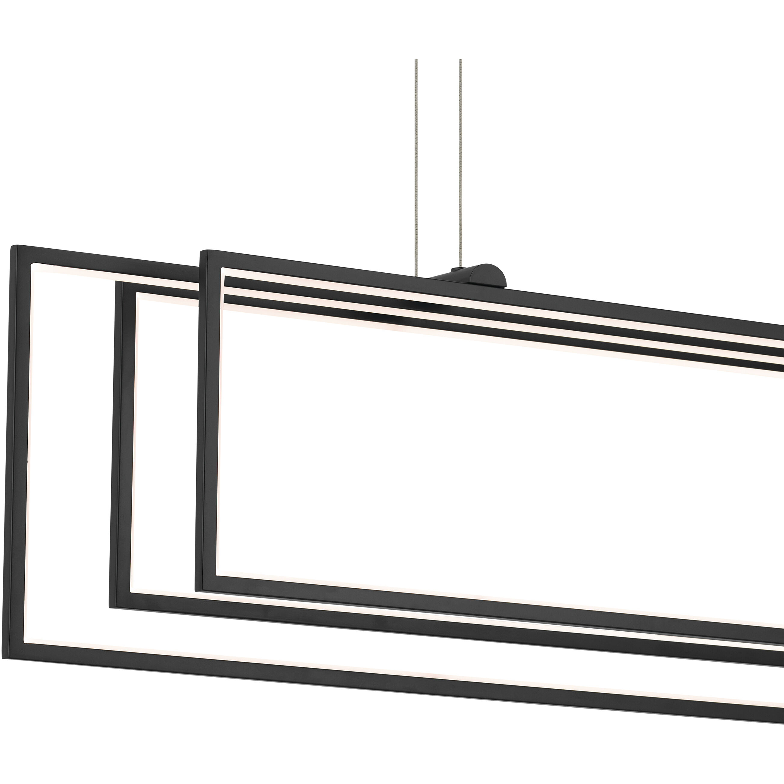 Jestin LED 5.75 inch Matte Black Chandelier Ceiling Light, Single