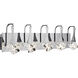 Rockne LED 32 inch Chrome Bathroom Vanity Light Wall Light, 5 Arm or More