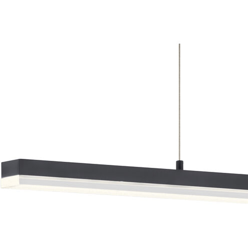 Gorve LED 2 inch Matte Black Chandelier Ceiling Light, Linear (Single)