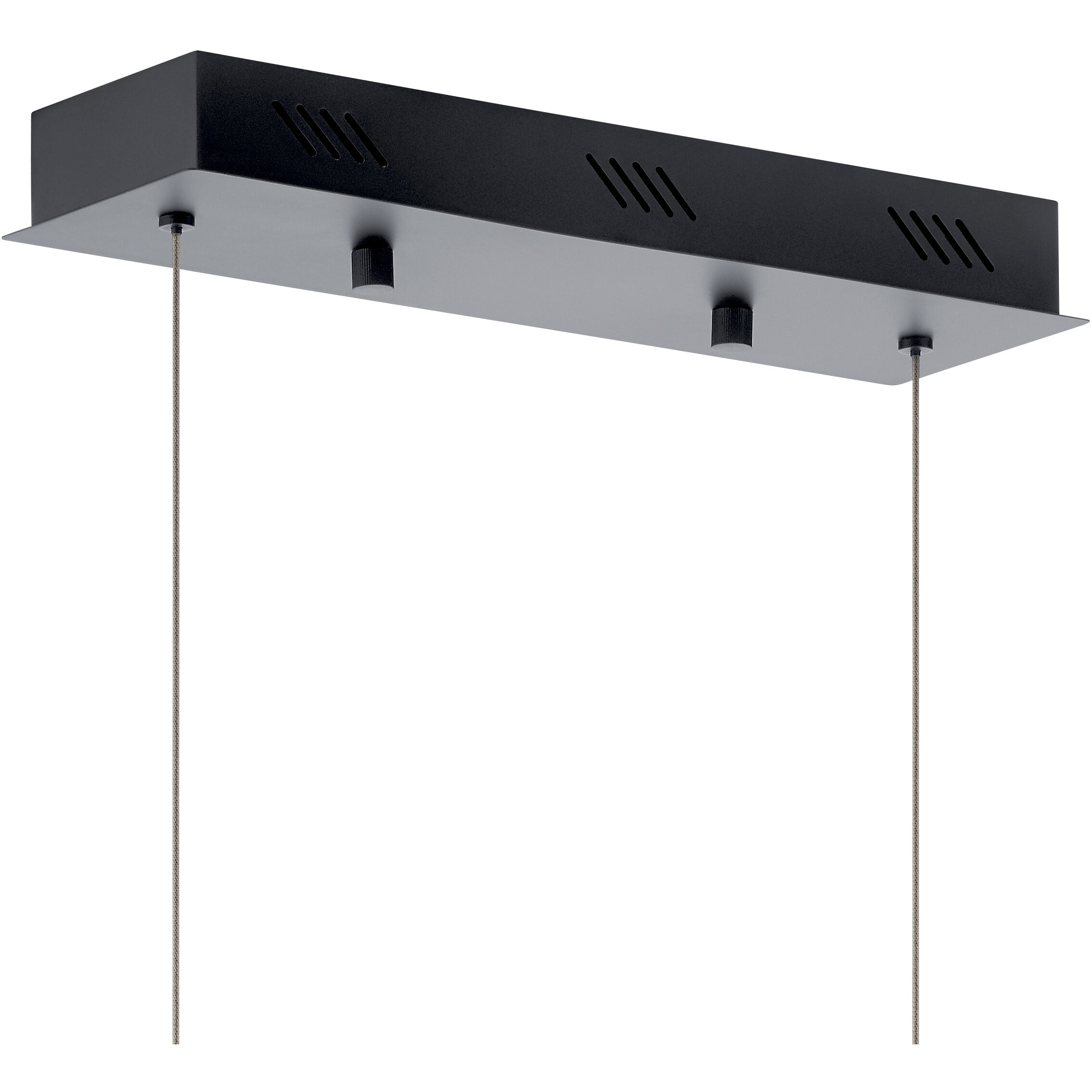 Gorve LED 2 inch Matte Black Chandelier Ceiling Light, Linear (Single)