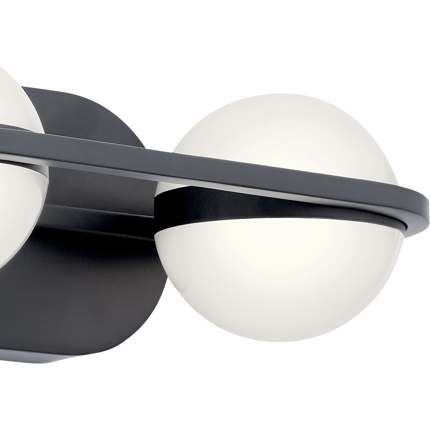 Brettin LED 14 inch Matte Black Bathroom Vanity Light Wall Light, 2 Arm