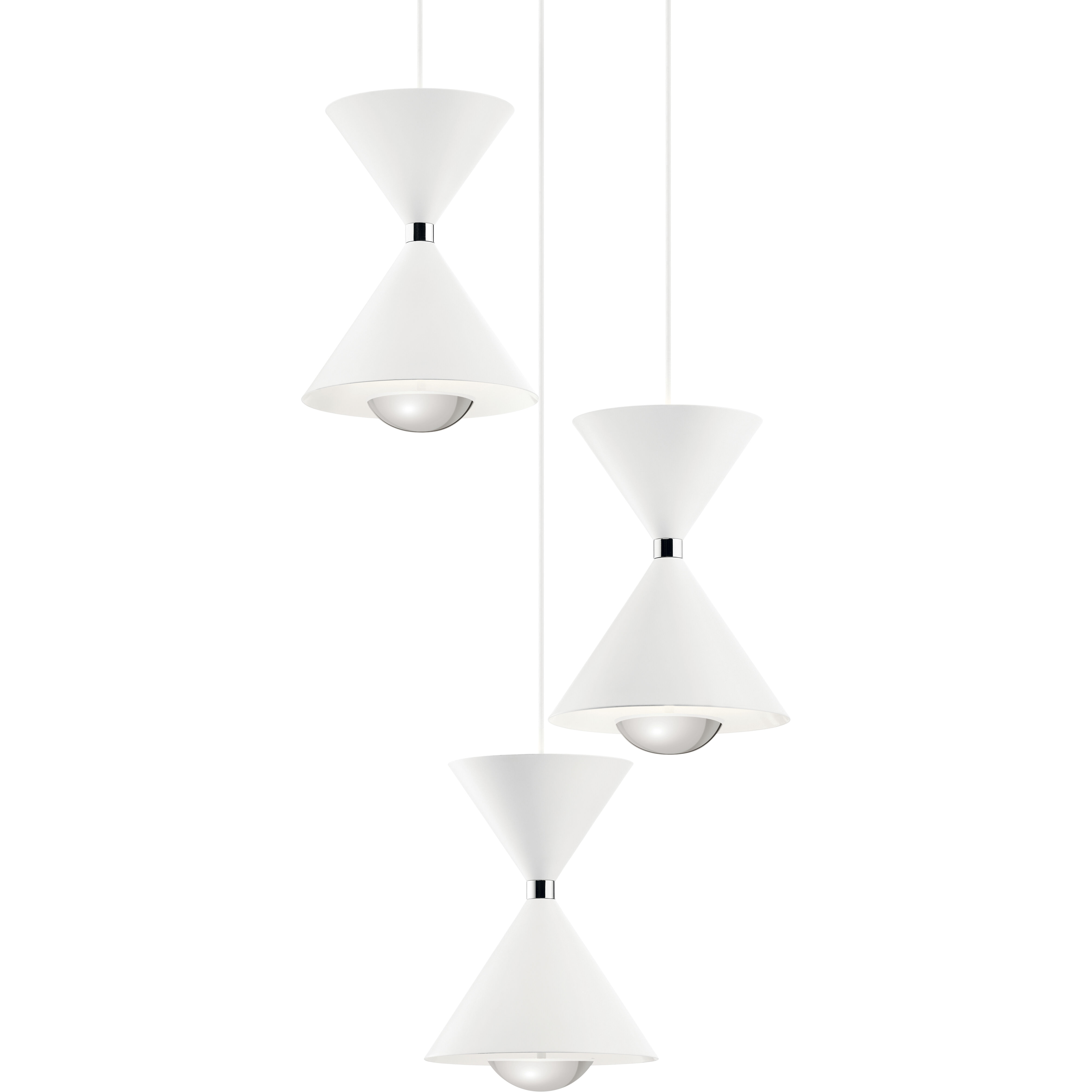 Kordan LED 17.25 inch Matte Black Cluster Pendant Ceiling Light