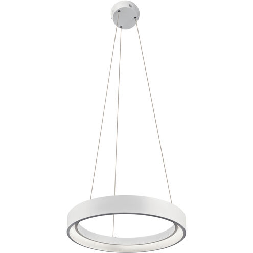 Fornello LED 17.75 inch Textured White Chandelier Ceiling Light