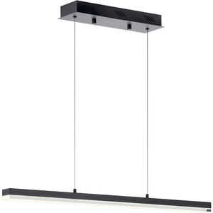 Gorve LED 2 inch Matte Black Chandelier Ceiling Light, Linear (Single)