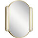 Sorno 29.75 X 23.25 inch Champagne Gold Wall Mirror