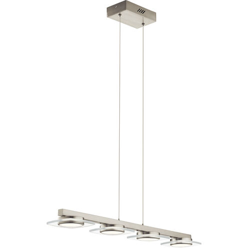 Glayse Collection Five-Light Brushed Nickel Clear Glass Luxe Linear  Chandelier Light (P400116-009) - Isabelle's Lighting