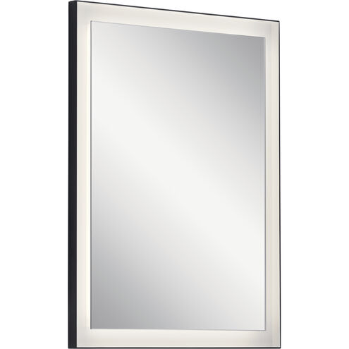 Ryame 31.5 X 23.5 inch Matte Black Wall Mirror