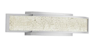 Crushed Ice LED 24 inch Chrome Linear Bath Medium Wall Light, Medium