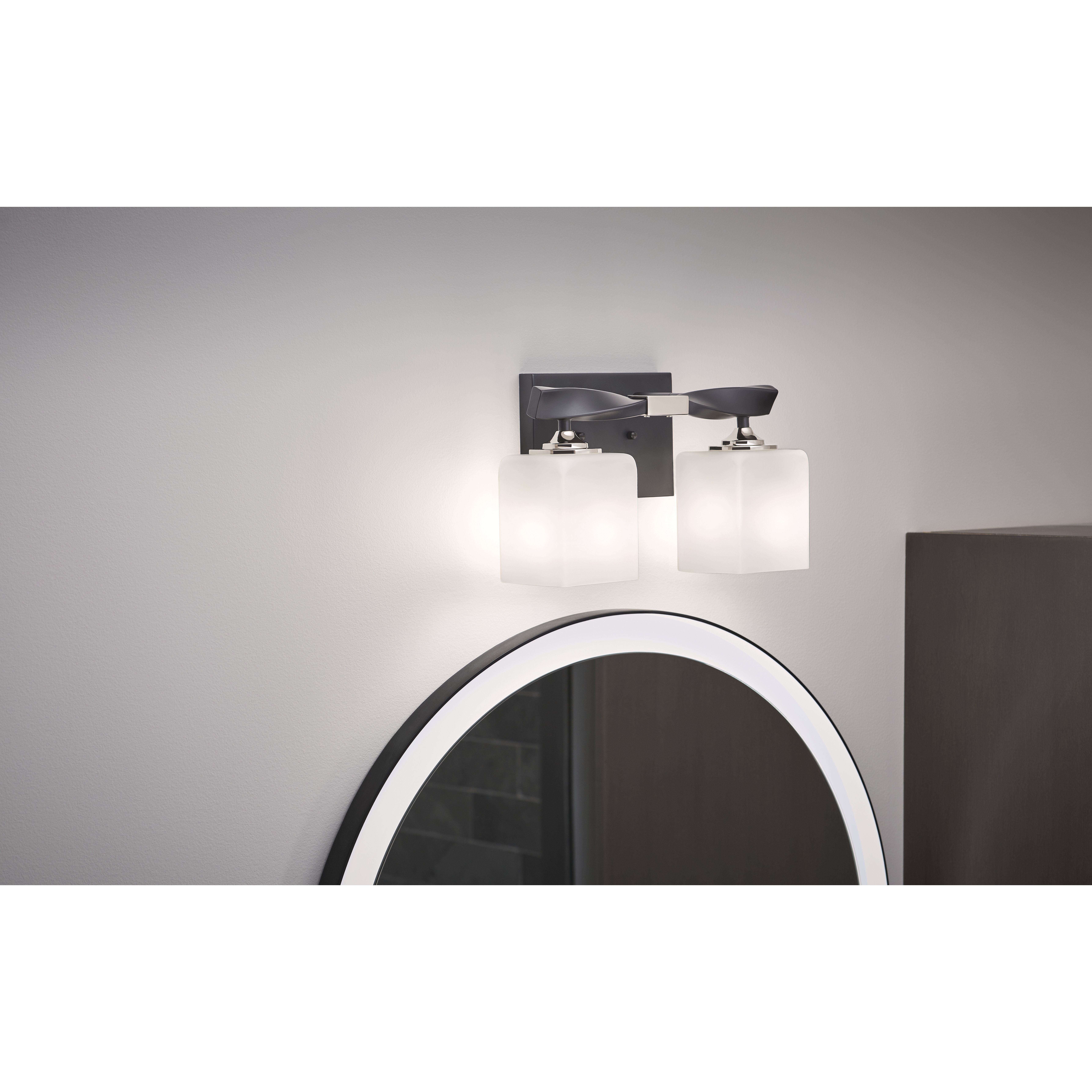 Ryame 31.5 X 31.5 inch Matte Black Wall Mirror