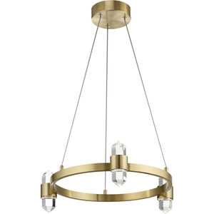 Arabella LED 21 inch Champagne Gold Chandelier Round Pendant Ceiling Light