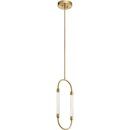 Delsey LED 2 inch Champagne Gold Mini Pendant Ceiling Light 