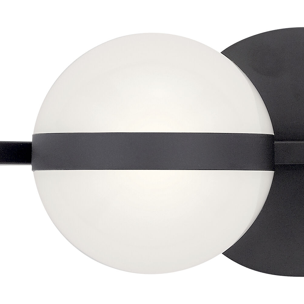 Brettin LED 30 inch Matte Black Bathroom Vanity Light Wall Light, 4 Arm