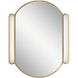 Sorno 29.75 X 23.25 inch Champagne Gold Wall Mirror