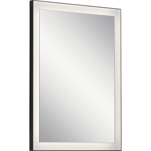 Ryame 32 X 24 inch Matte Black Wall Mirror