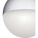 Moonlit LED 7.75 inch Chrome Pendant Ceiling Light