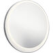 Optice 30 X 30 inch Chrome Wall Mirror, Offset Round