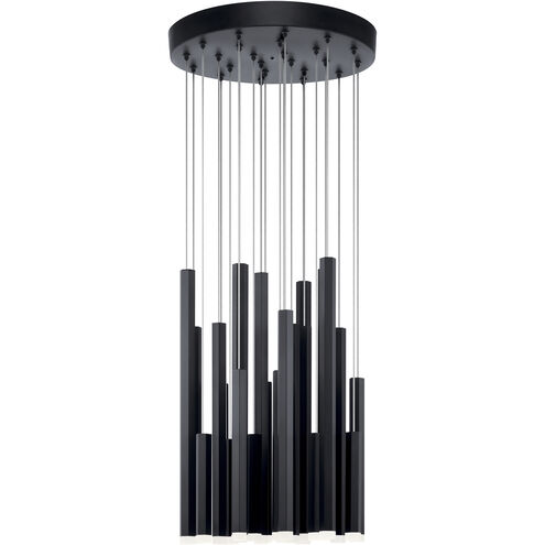 Soho LED 15 inch Black Cluster Pendant Ceiling Light