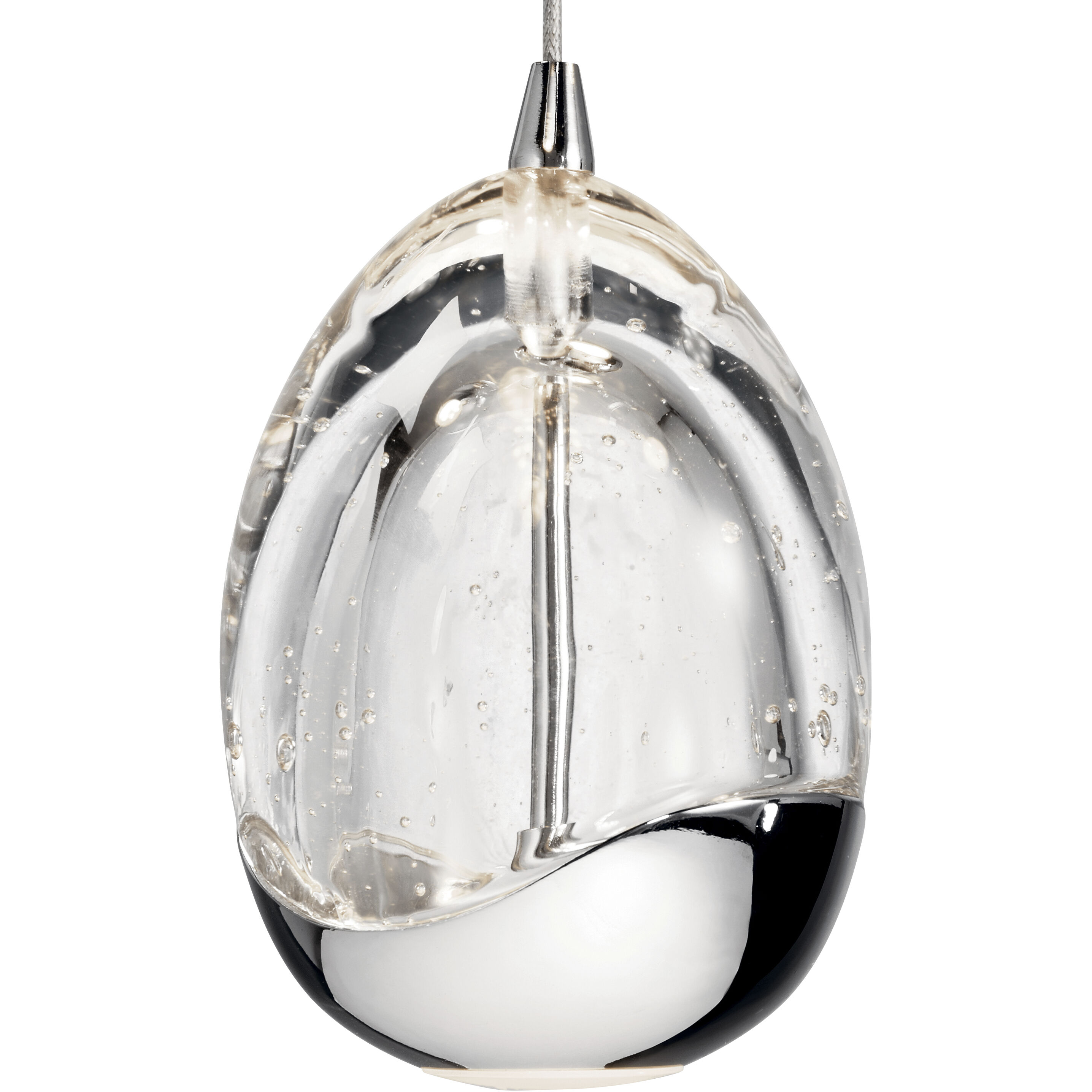Elan 83378 Lavinia LED 3.5 inch Chrome Mini Pendant Ceiling Light