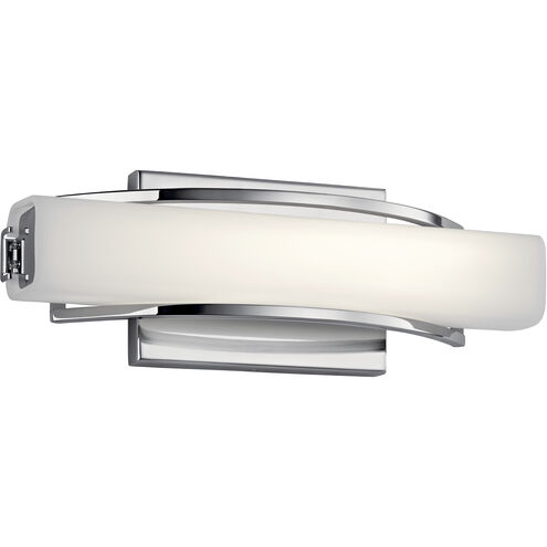 Rowan LED 13.19 inch Chrome Bathroom Vanity Light Wall Light, Medium