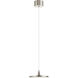 Jeno LED 9 inch Brushed Nickel Mini Pendant Ceiling Light