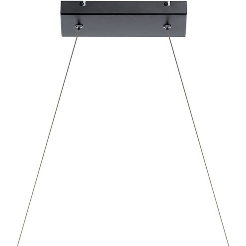 Rowan LED 4.75 inch Matte Black Chandelier Ceiling Light, Linear (Single)