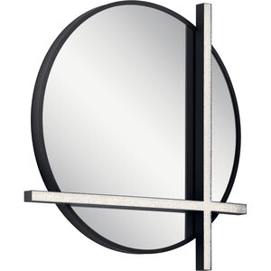 Kemena 26 X 25.5 inch Matte Black Wall Mirror