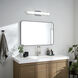 Rowan LED 25.25 inch Chrome Bathroom Vanity Light Wall Light, Large