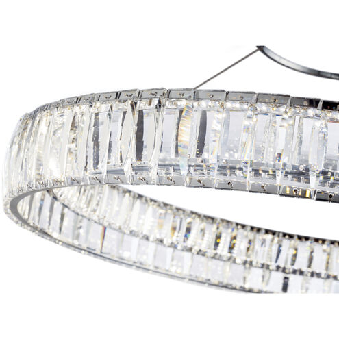 Annette LED 25.5 inch Chrome Chandelier Ceiling Light