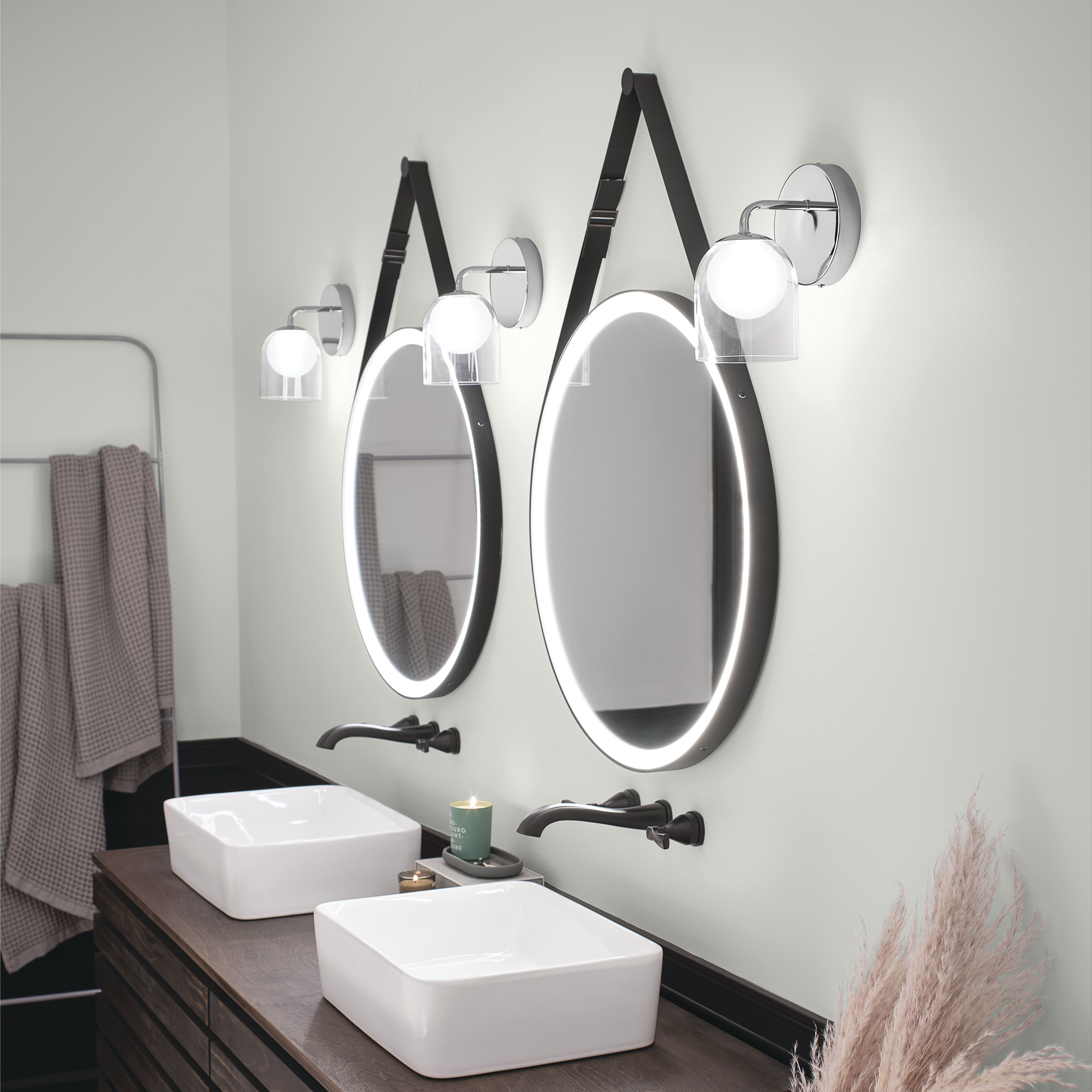 Martell 39.5 X 27.75 inch Matte Black Wall Mirror
