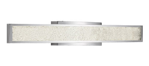 Crushed Ice LED 36 inch Chrome Bath Bracket Wall Light, Large