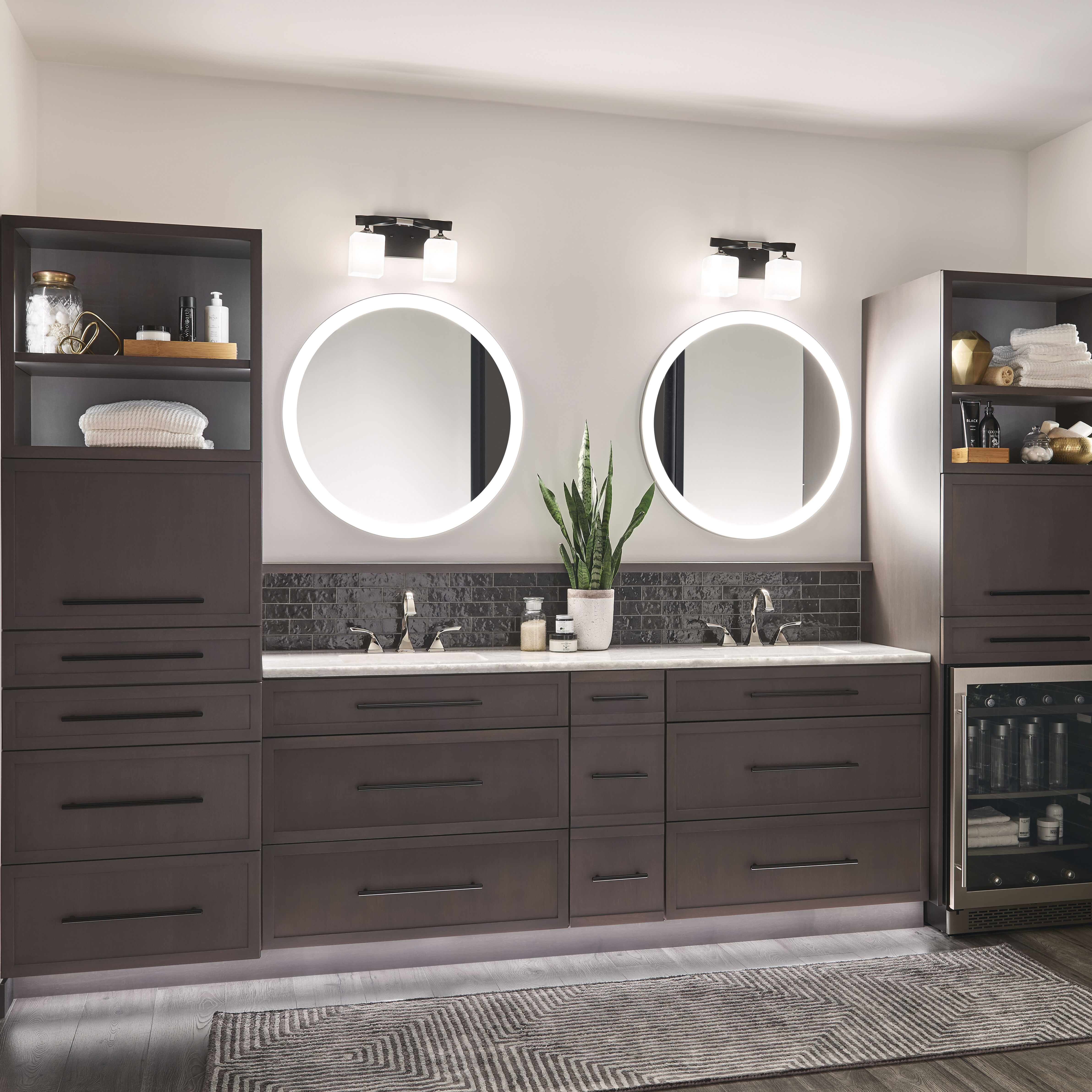 Ryame 31.5 X 31.5 inch Matte Black Wall Mirror