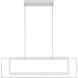 Jestin LED 5.75 inch White Chandelier Ceiling Light, Single