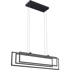 Jestin LED 38 inch Matte Black Chandelier Ceiling Light, Linear (Single)