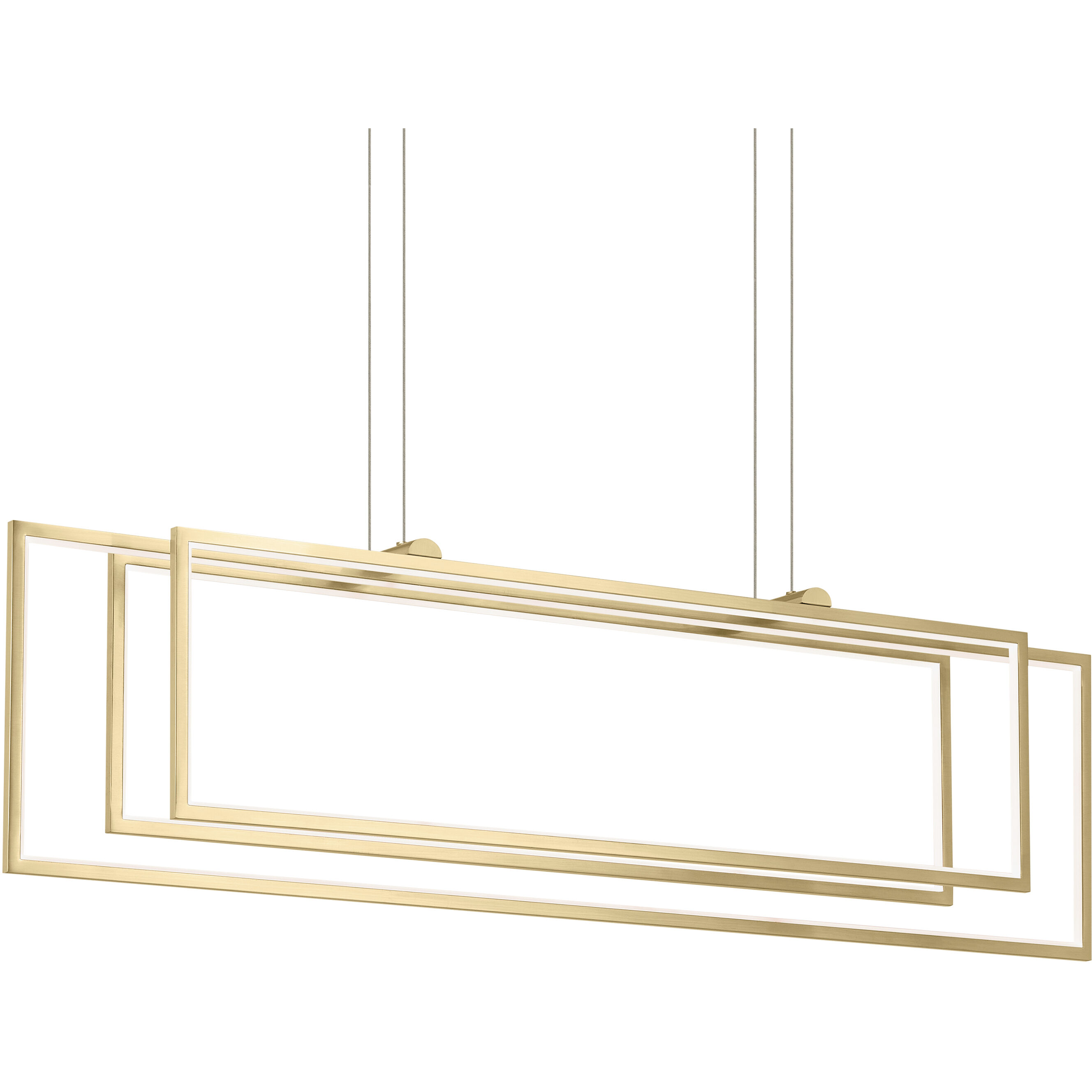 Jestin LED 5.75 inch Champagne Gold Chandelier Ceiling Light, Single