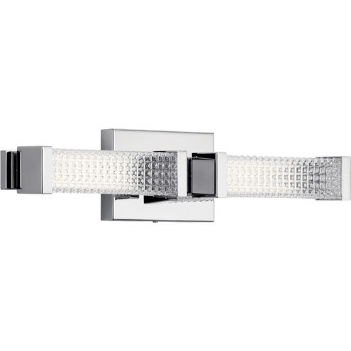Ammiras LED 20 inch Chrome Bath Bracket Wall Light, 2 Arm