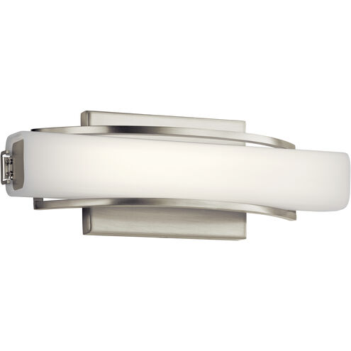 Rowan LED 13 inch Brushed Nickel Bath Bracket Wall Light, Medium