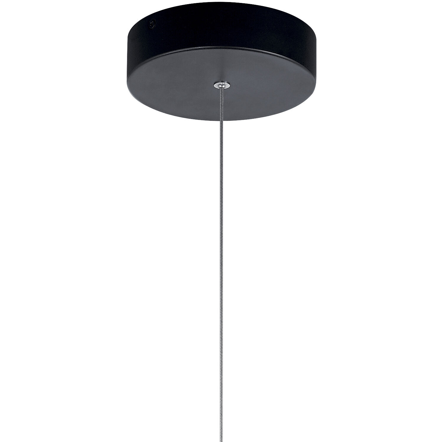 Everest LED 18 inch Matte Black Chandelier Ceiling Light, 1 Tier Small