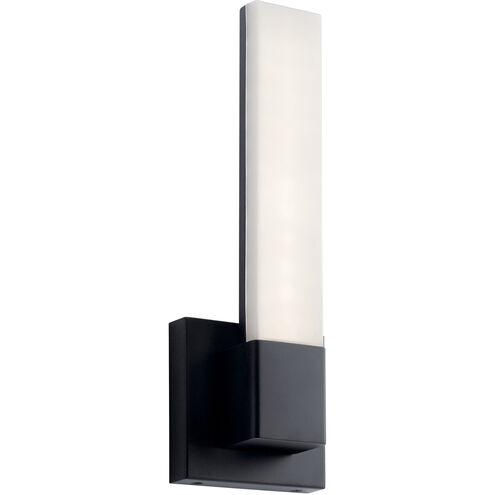 Neltev LED 5 inch Matte Black ADA Wall Sconce Wall Light