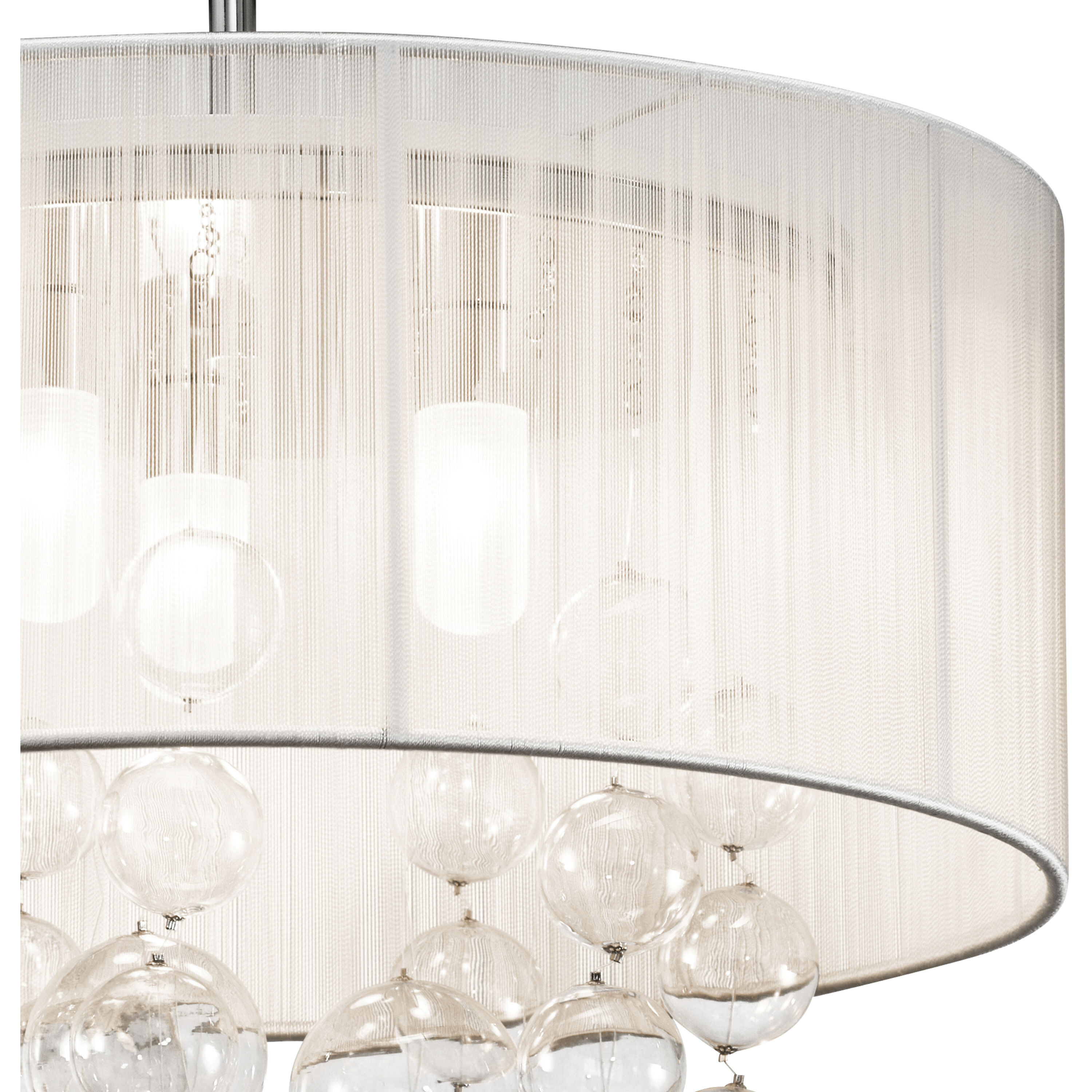 Imbuia 3 Light 16 inch Chrome Semi Flush Mount Ceiling Light