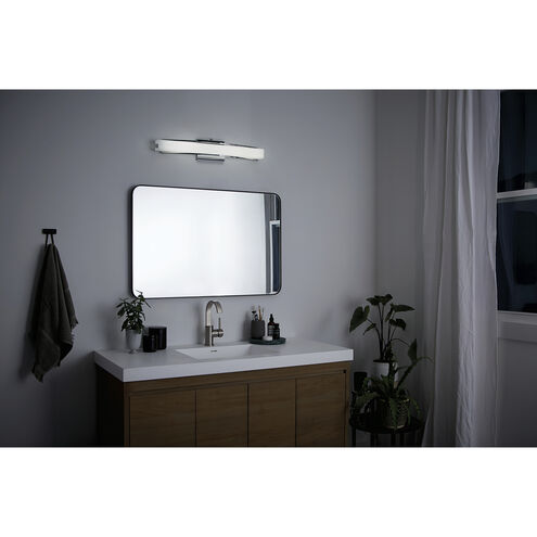 Rowan LED 25.25 inch Chrome Bathroom Vanity Light Wall Light, Large