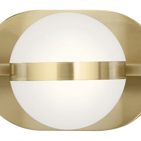 Brettin LED 24 inch Champagne Gold Bathroom Vanity Light Wall Light, 3 Arm